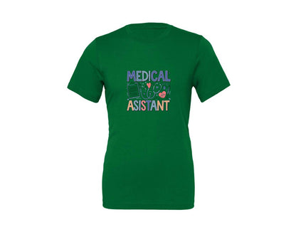 brand:Generic|color:Kelly|Medical Assistant 7 Graphic T-Shirt