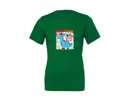 brand:Generic|color:Kelly|Cute Dinosaur Cartoon T Shirt Design Graphic T-Shirt