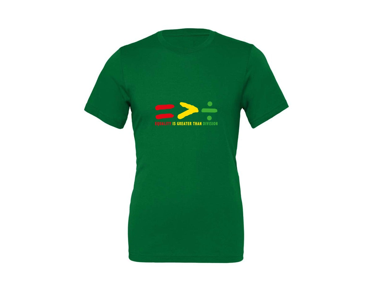 brand:Generic|color:Kelly|Equality Is Greater Than Division B Graphic T-Shirt