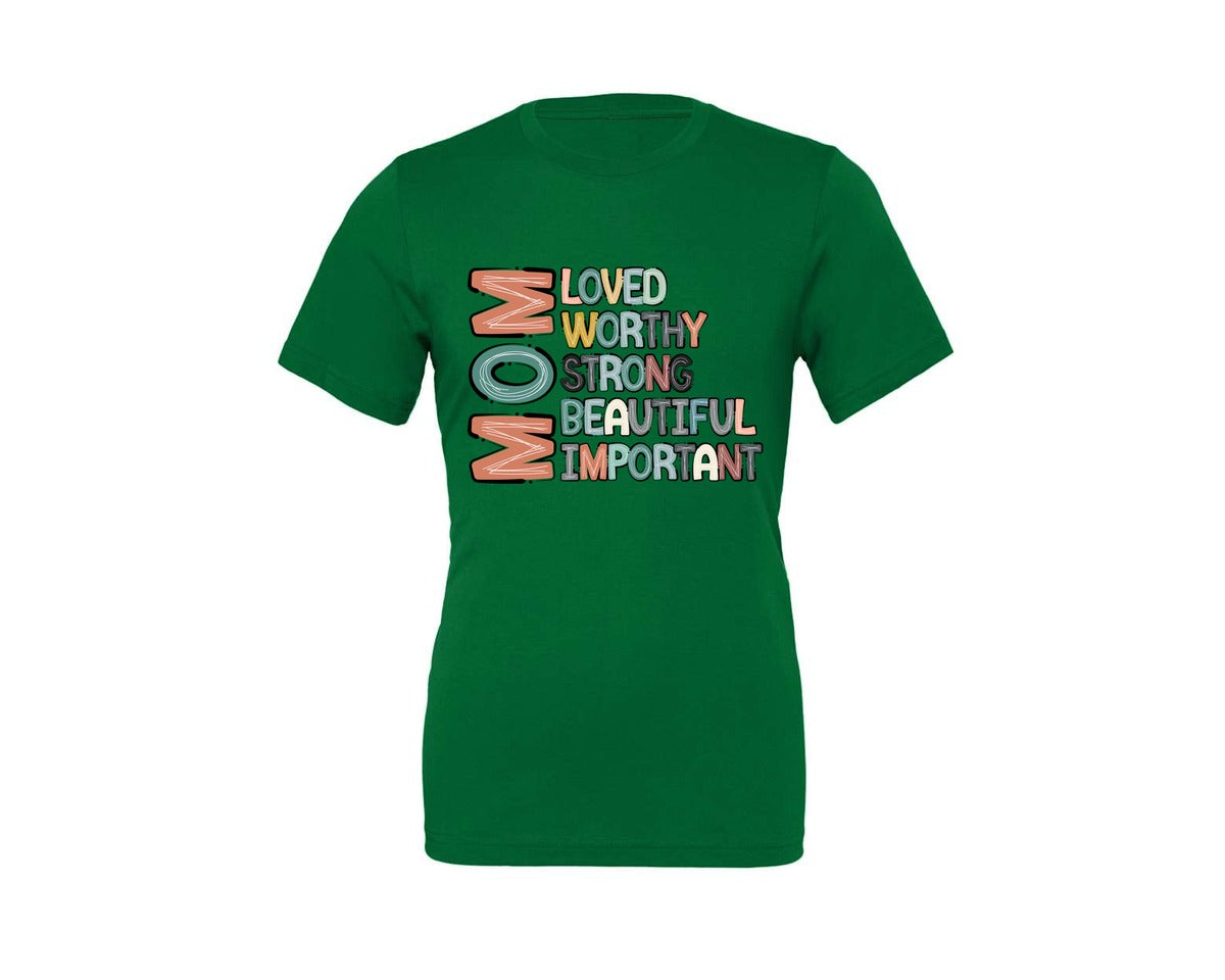 brand:Generic|color:Kelly|Mom Mothers Day Design Graphic T-Shirt