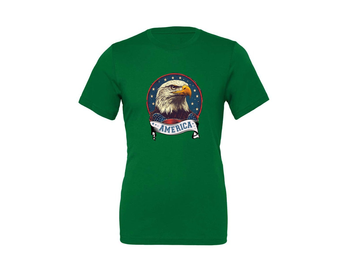 brand:Generic|color:Kelly|4Th Of July Patriotic America Graphic T-Shirt