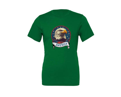 brand:Generic|color:Kelly|4Th Of July Patriotic America Graphic T-Shirt