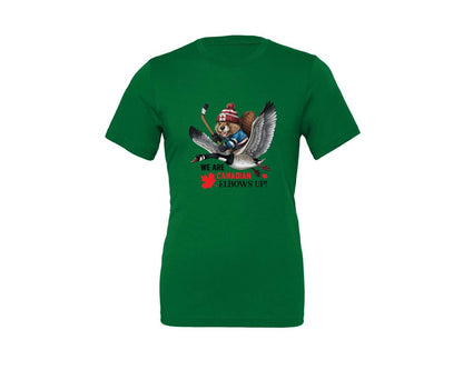 brand:Generic|color:Kelly|We Are Canada Elbows Up 2 Graphic T-Shirt