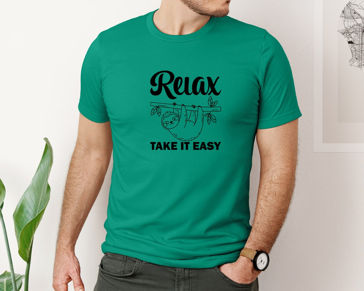 brand:Bella Canvas|color:Kelly|Relax Take It Easy T Shirt Graphic T-Shirt