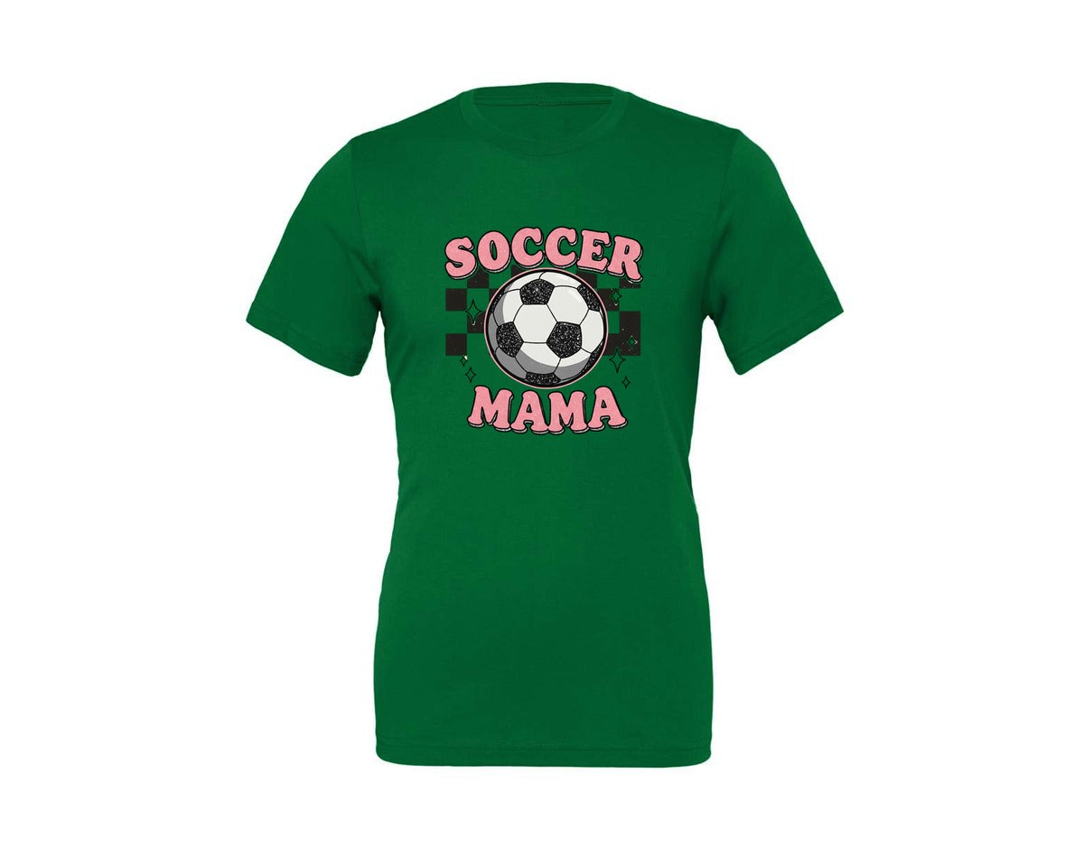 brand:Generic|color:Kelly|Soccer Mama Soccer Mom Graphic T-Shirt