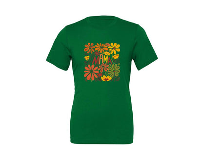 brand:Generic|color:Kelly|Retro Floral Mama Boho Mothers Day 3 Graphic T-Shirt