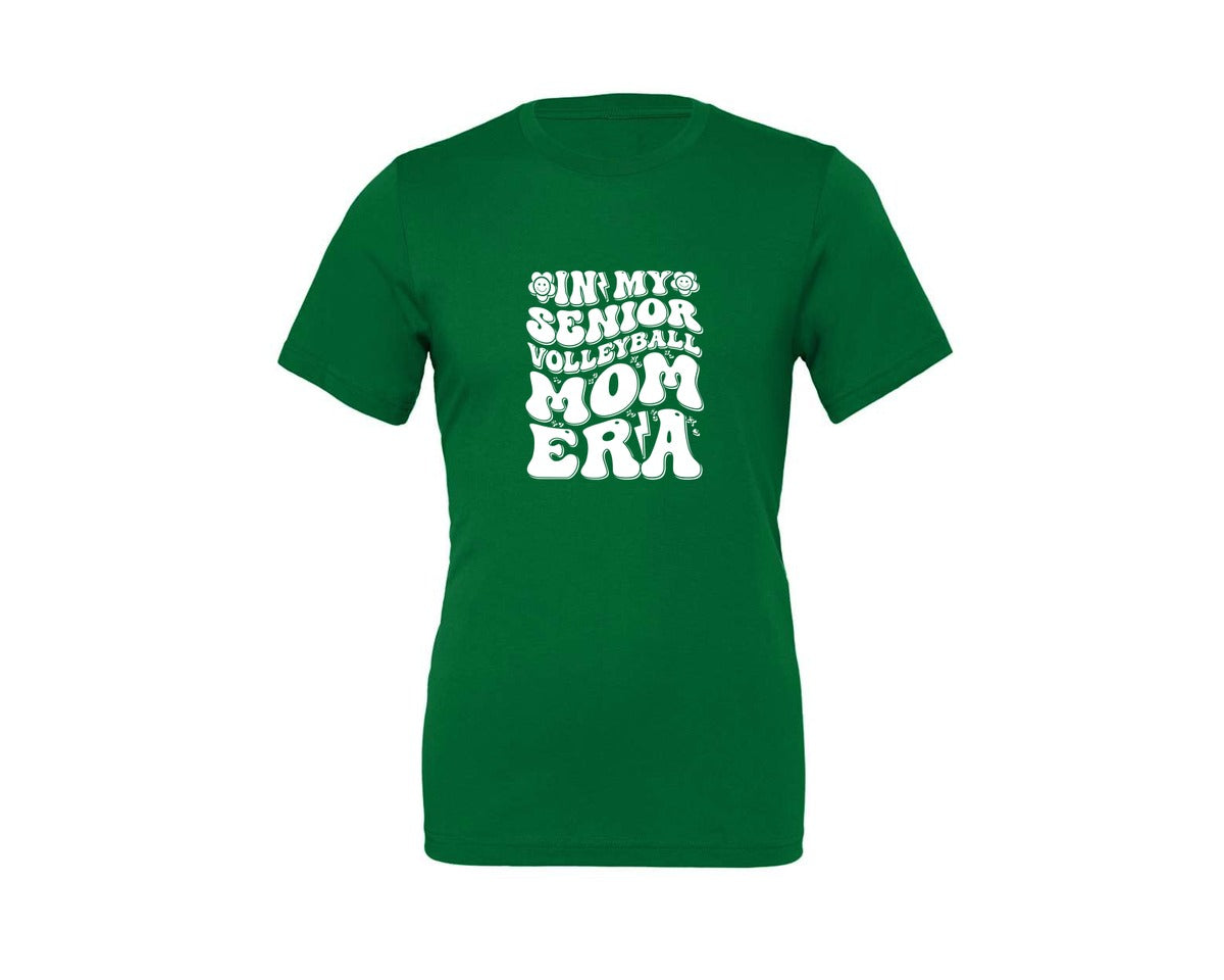 brand:Generic|color:Kelly|In My Senior Volleyball Mom Era 2 Graphic T-Shirt