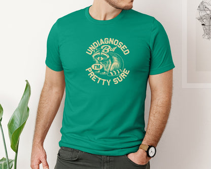 brand:Bella Canvas|color:Kelly|Funny Raccoon Meme T Shirt 2 Graphic T-Shirt