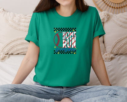 brand:Bella Canvas|color:Kelly|Retro Baseball Game Day 8 Graphic T-Shirt