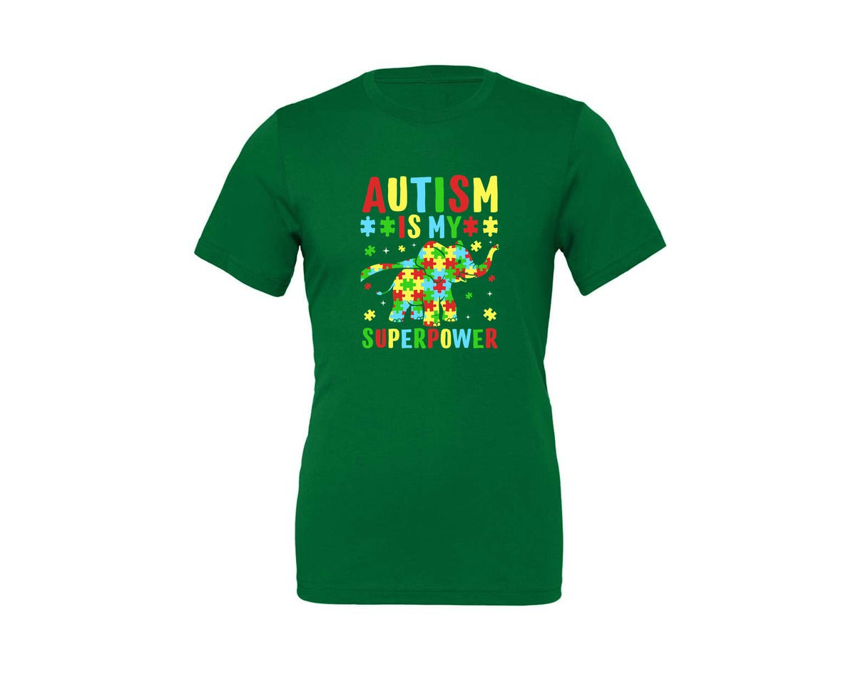 brand:Generic|color:Kelly|Autism Is My Superpower T Shirt 2 Graphic T-Shirt