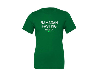 brand:Generic|color:Kelly|Ramadan Fasting Mode On Ramadan Typogra Graphic T-Shirt