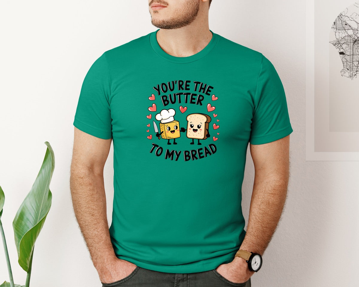 brand:Bella Canvas|color:Kelly|Butter To My Bread 5 Graphic T-Shirt