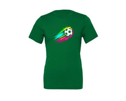 brand:Generic|color:Kelly|Colorful Tie Dye Soccer Ball T Shirt Graphic T-Shirt