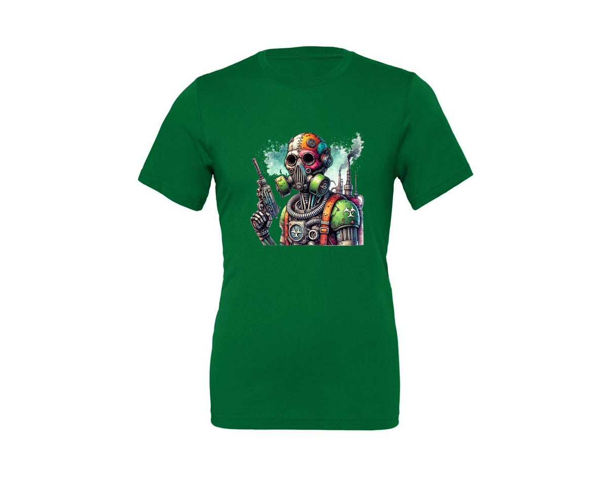 brand:Generic|color:Kelly|Robot Sublimationsticker Graphic T-Shirt