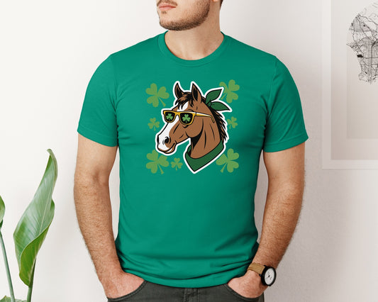 St Patricks Day Horse Irish Day Graphic T-Shirt