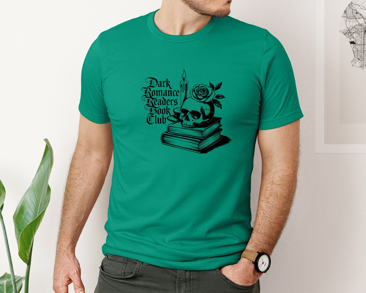 brand:Bella Canvas|color:Kelly|Dark Romance Readers Book Club T Shi Graphic T-Shirt
