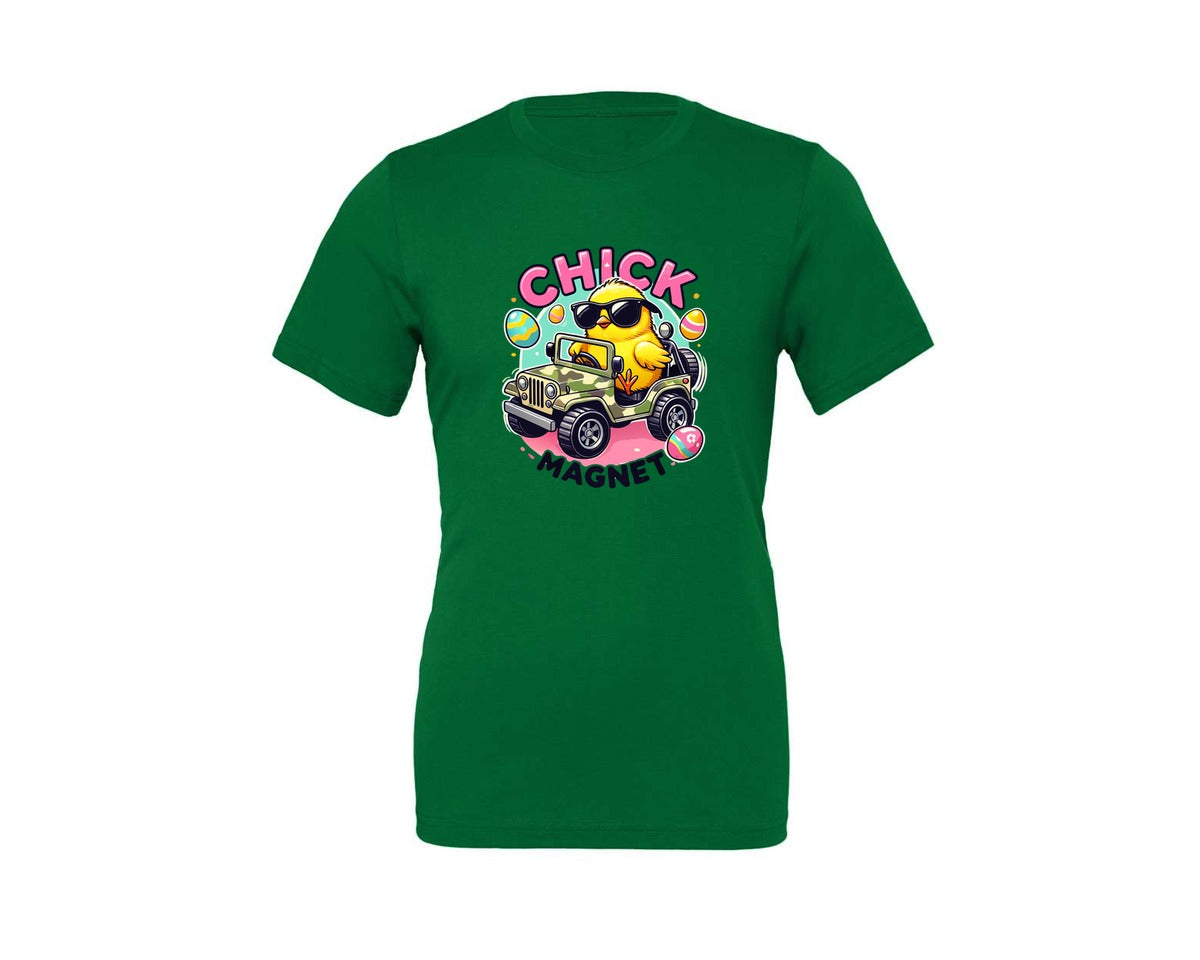 brand:Generic|color:Kelly|Chick Magnet Easter Chick Cool Graphic T-Shirt
