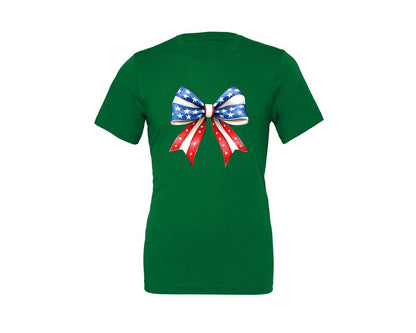 brand:Generic|color:Kelly|4Th Of July Bow Design T Shirt 7 Graphic T-Shirt