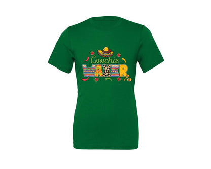 brand:Generic|color:Kelly|Cinco De Mayo Coochie Waxer Mexico Graphic T-Shirt