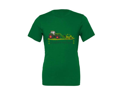 brand:Generic|color:Kelly|Pushin My Luck St Patricks Day 3 Graphic T-Shirt
