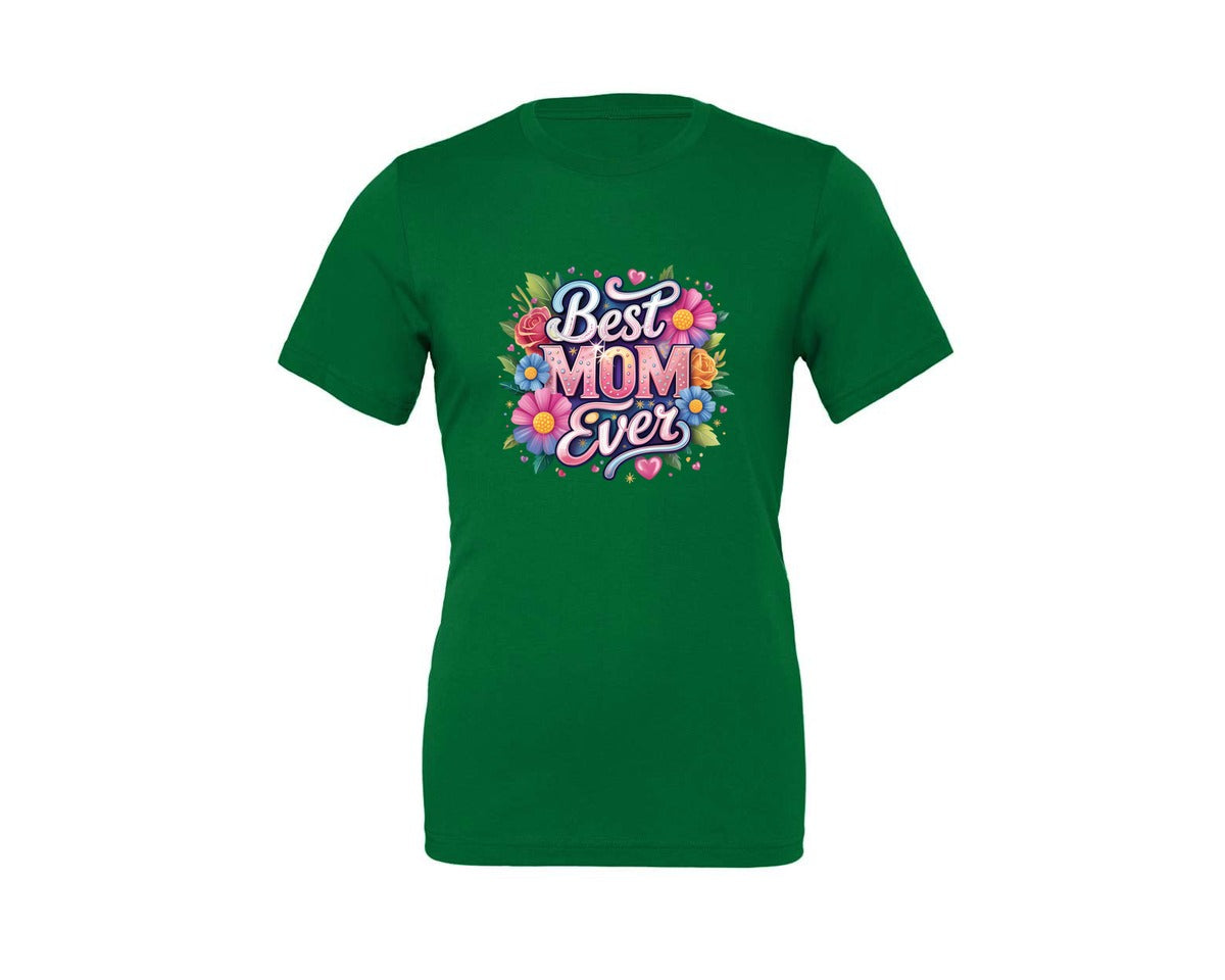brand:Generic|color:Kelly|Best Mom Ever Sparkle 2 Graphic T-Shirt