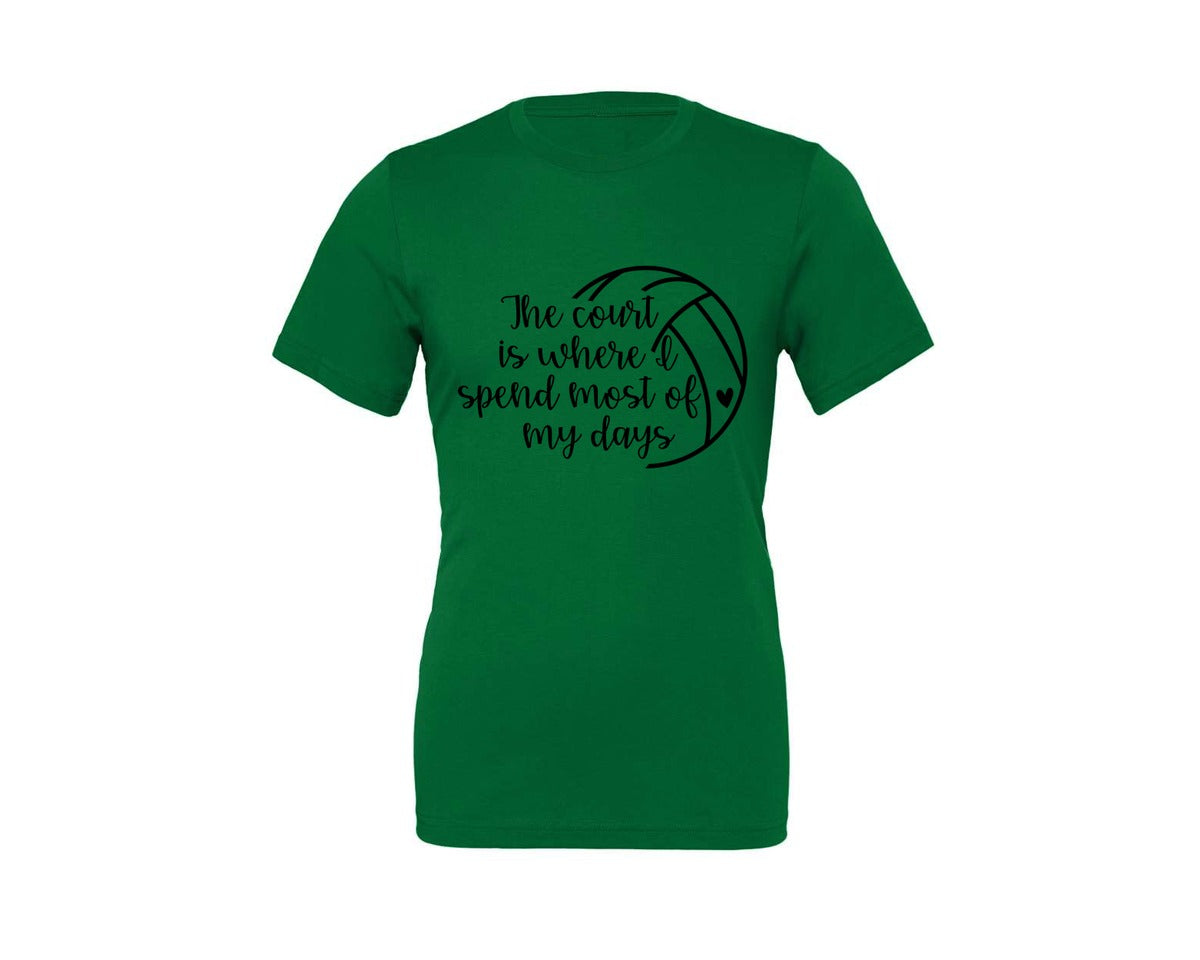 brand:Generic|color:Kelly|Volleyball Mom 24 Graphic T-Shirt
