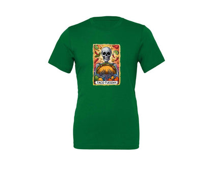 brand:Generic|color:Kelly|Skeleton Tarot Card Cinco De Mayo Tshirt Graphic T-Shirt