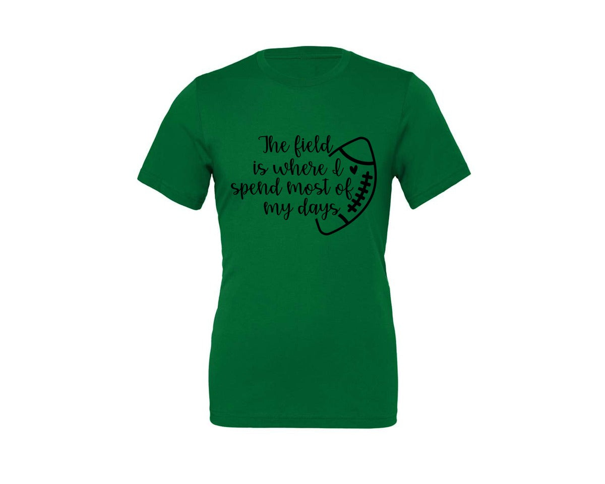 brand:Generic|color:Kelly|Football Mom 103 Graphic T-Shirt