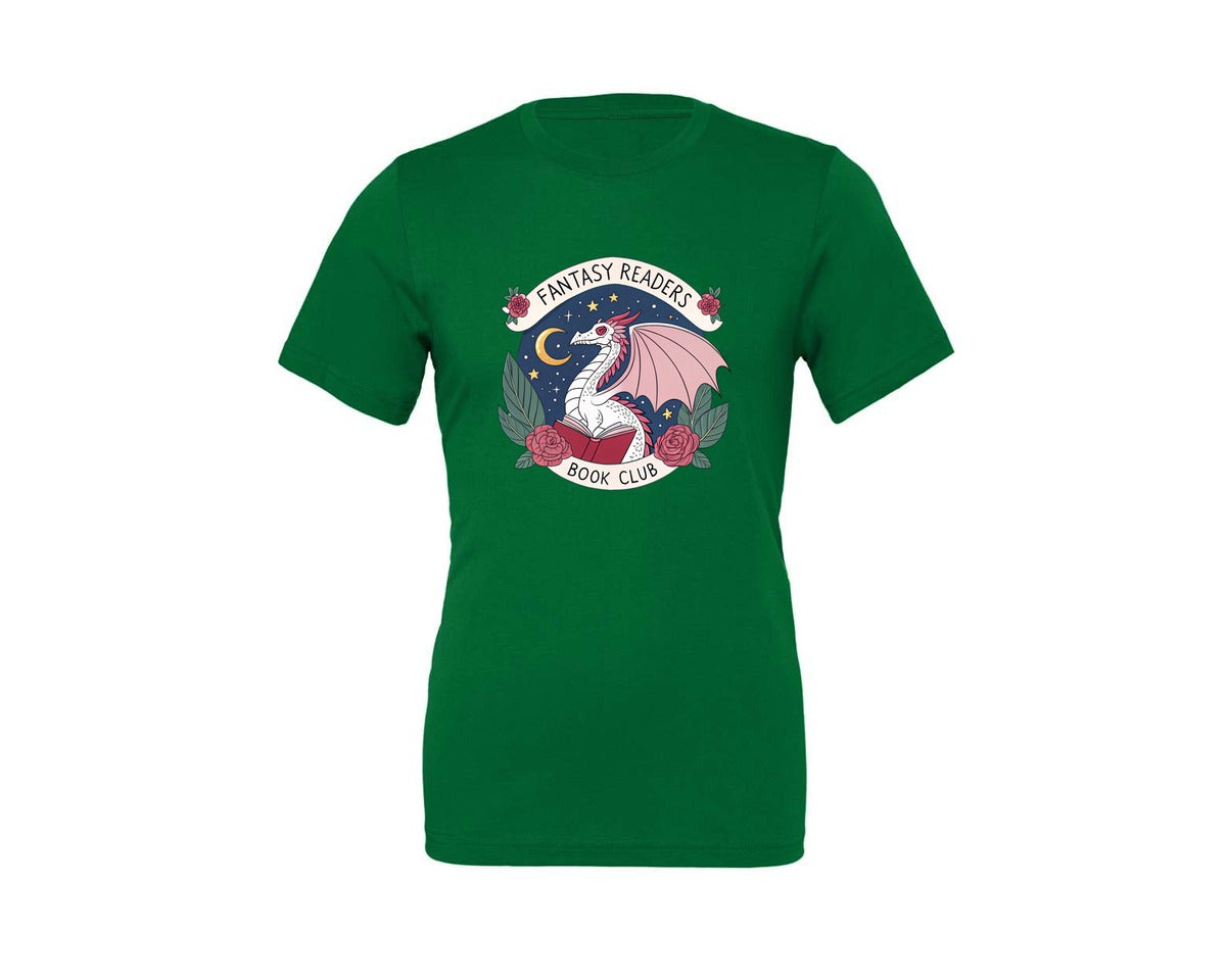 brand:Generic|color:Kelly|Fantasy Book Club Dragon Book Graphic T-Shirt