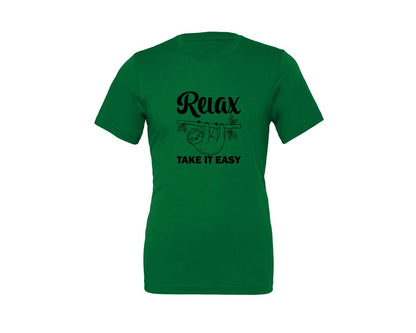 brand:Generic|color:Kelly|Relax Take It Easy T Shirt Graphic T-Shirt