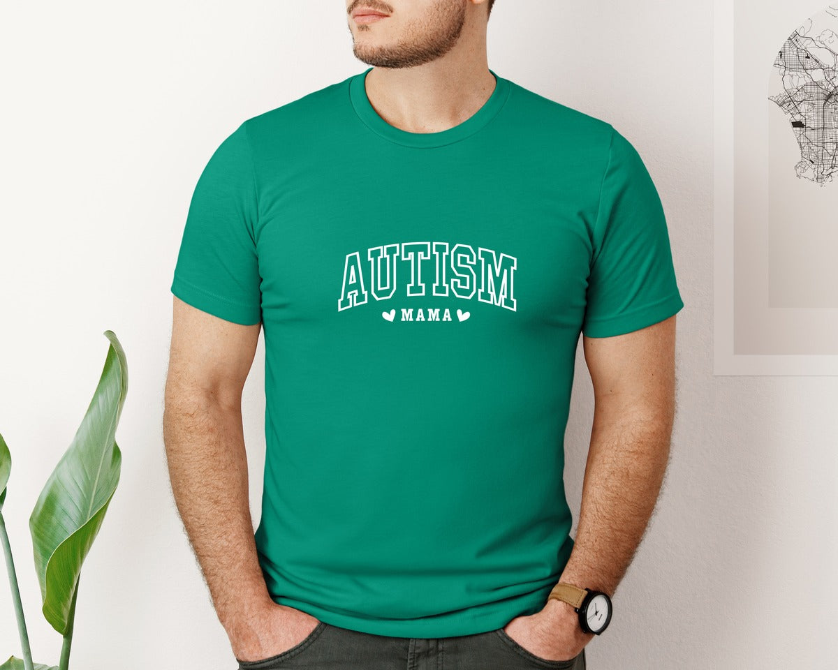 brand:Bella Canvas|color:Kelly|Autism Awareness Autism Mama 2 Graphic T-Shirt