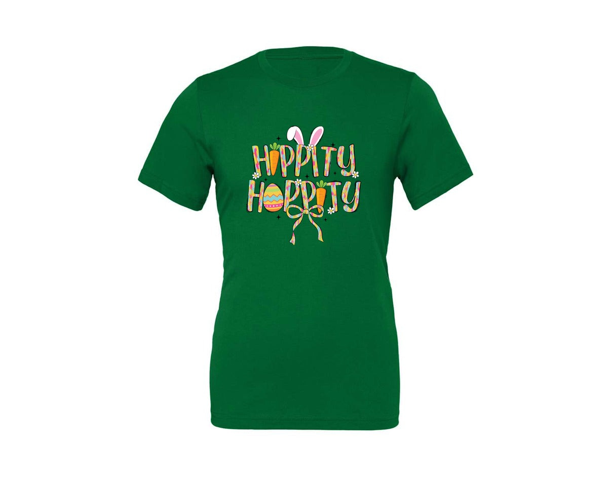 brand:Generic|color:Kelly|Hippity Hoppity Easter 2 Graphic T-Shirt