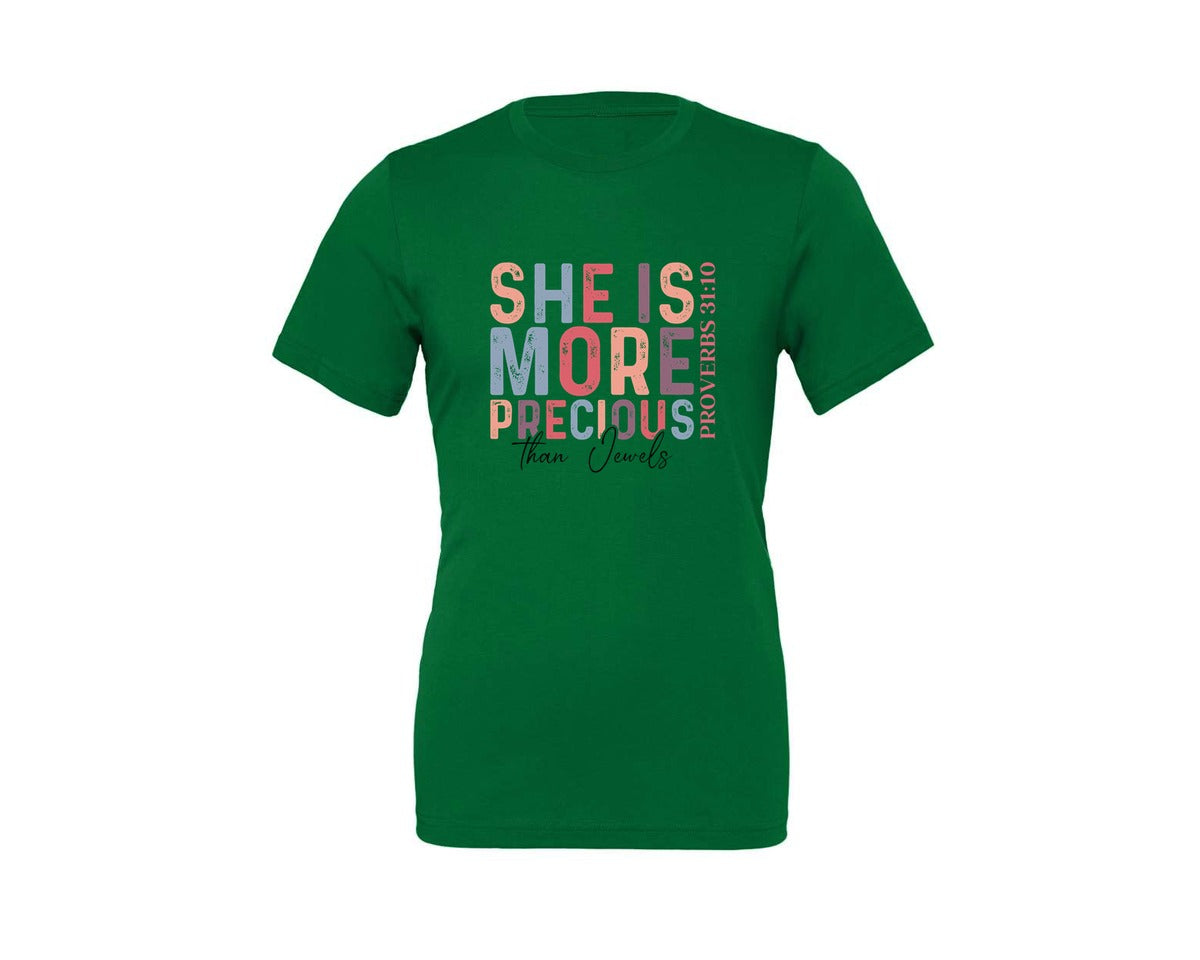 brand:Generic|color:Kelly|Christian Quotes Mom Bible Verse Graphic T-Shirt