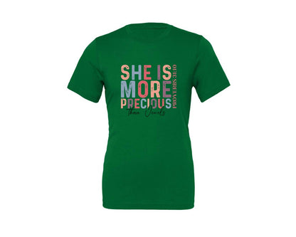brand:Generic|color:Kelly|Christian Quotes Mom Bible Verse Graphic T-Shirt