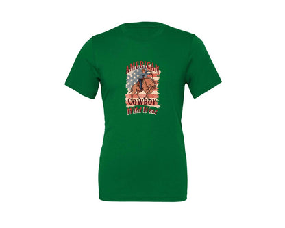 brand:Generic|color:Kelly|American Cowboy Wild West Vintage 2 Graphic T-Shirt