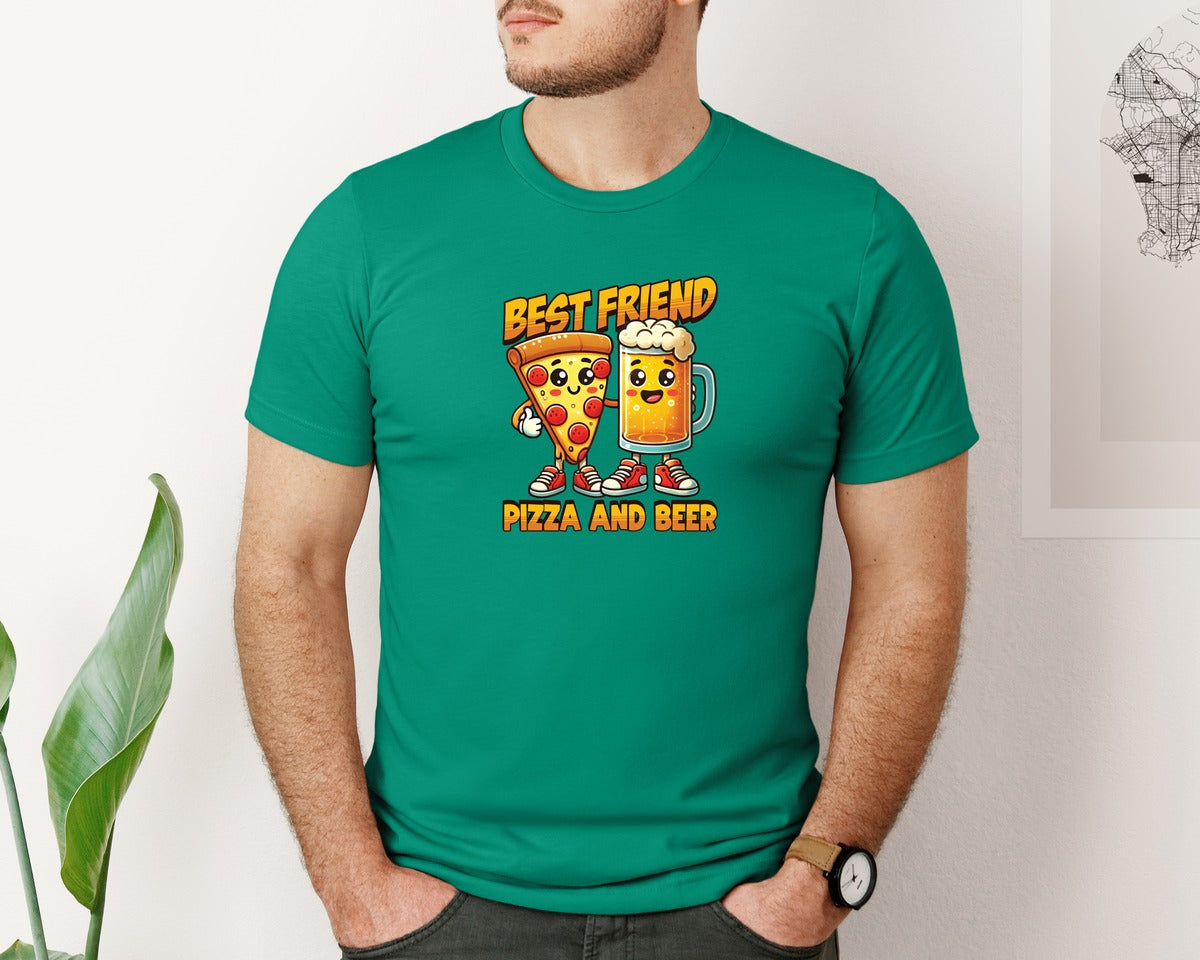 brand:Bella Canvas|color:Kelly|Funny Beer Drinking T Shirt Design 7 Graphic T-Shirt