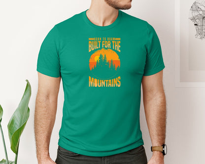 brand:Bella Canvas|color:Kelly|Wild Life Experience Mountain Hiking Tee 6 Graphic T-Shirt