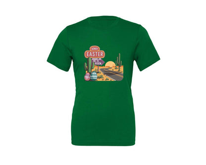 brand:Generic|color:Kelly|Howdy Easter Western Desert Easter 3 Graphic T-Shirt