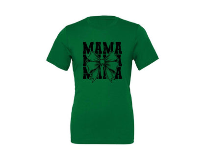 brand:Generic|color:Kelly|Mama Mom Mama Coquette Graphic T-Shirt