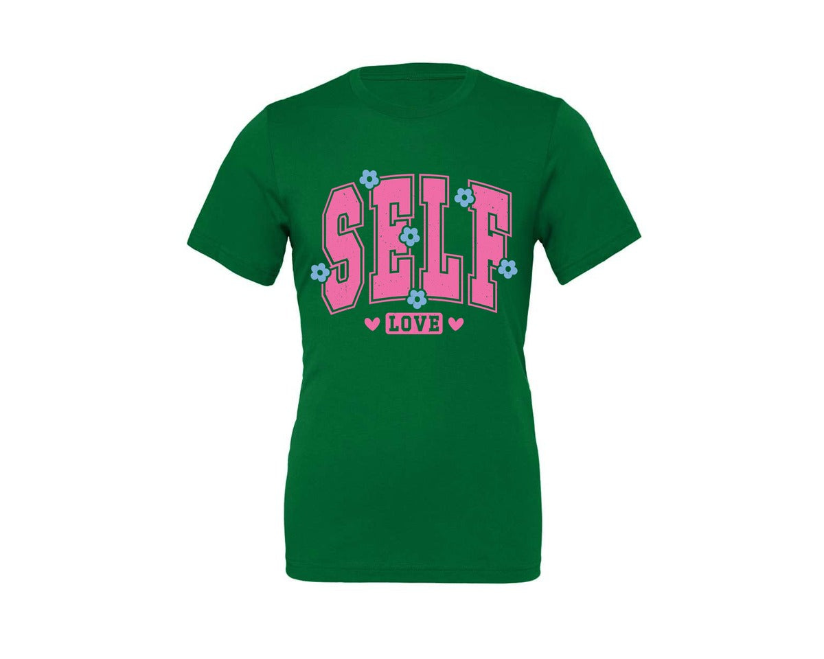 brand:Generic|color:Kelly|Self Love Pnginspirational Graphic T-Shirt