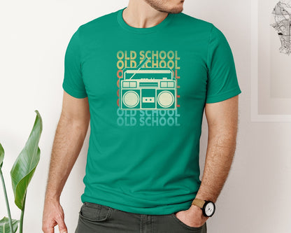 brand:Bella Canvas|color:Kelly|Retro 80S 90S Old School T Shirt Design Graphic T-Shirt