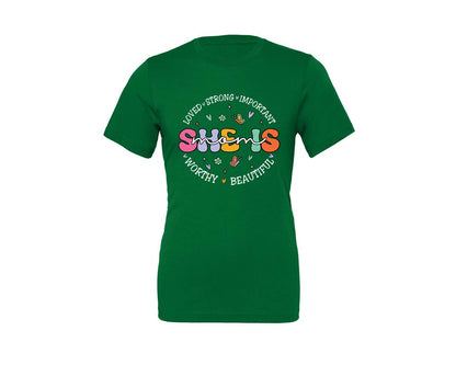 brand:Generic|color:Kelly|She Is Mom Happy Mama Mothers Day Graphic T-Shirt