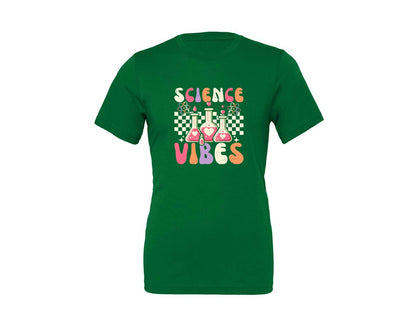 brand:Generic|color:Kelly|Groovy Science Vibes Chemistry T Shirt Graphic T-Shirt