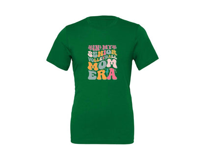 brand:Generic|color:Kelly|In My Senior Volleyball Mom Era Graphic T-Shirt