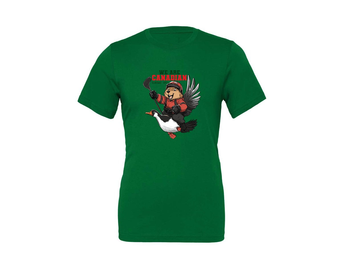 brand:Generic|color:Kelly|We Are Canada Elbows Up Graphic T-Shirt