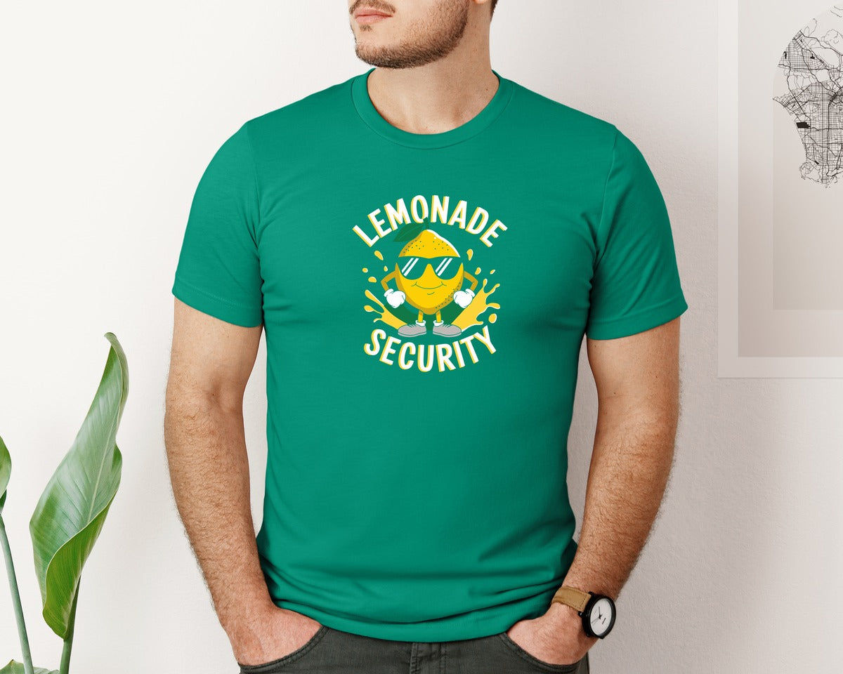 brand:Bella Canvas|color:Kelly|Lemonade Security T Shirt Design 2 Graphic T-Shirt