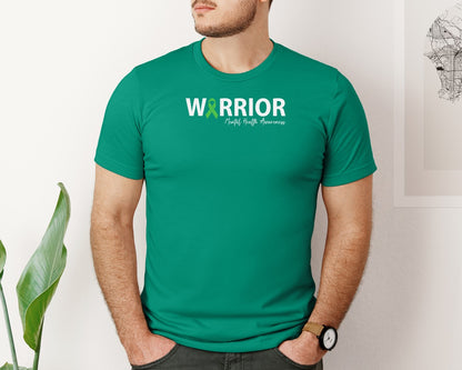 brand:Bella Canvas|color:Kelly|Mental Health Awareness Green Ribbon T S 2 Graphic T-Shirt