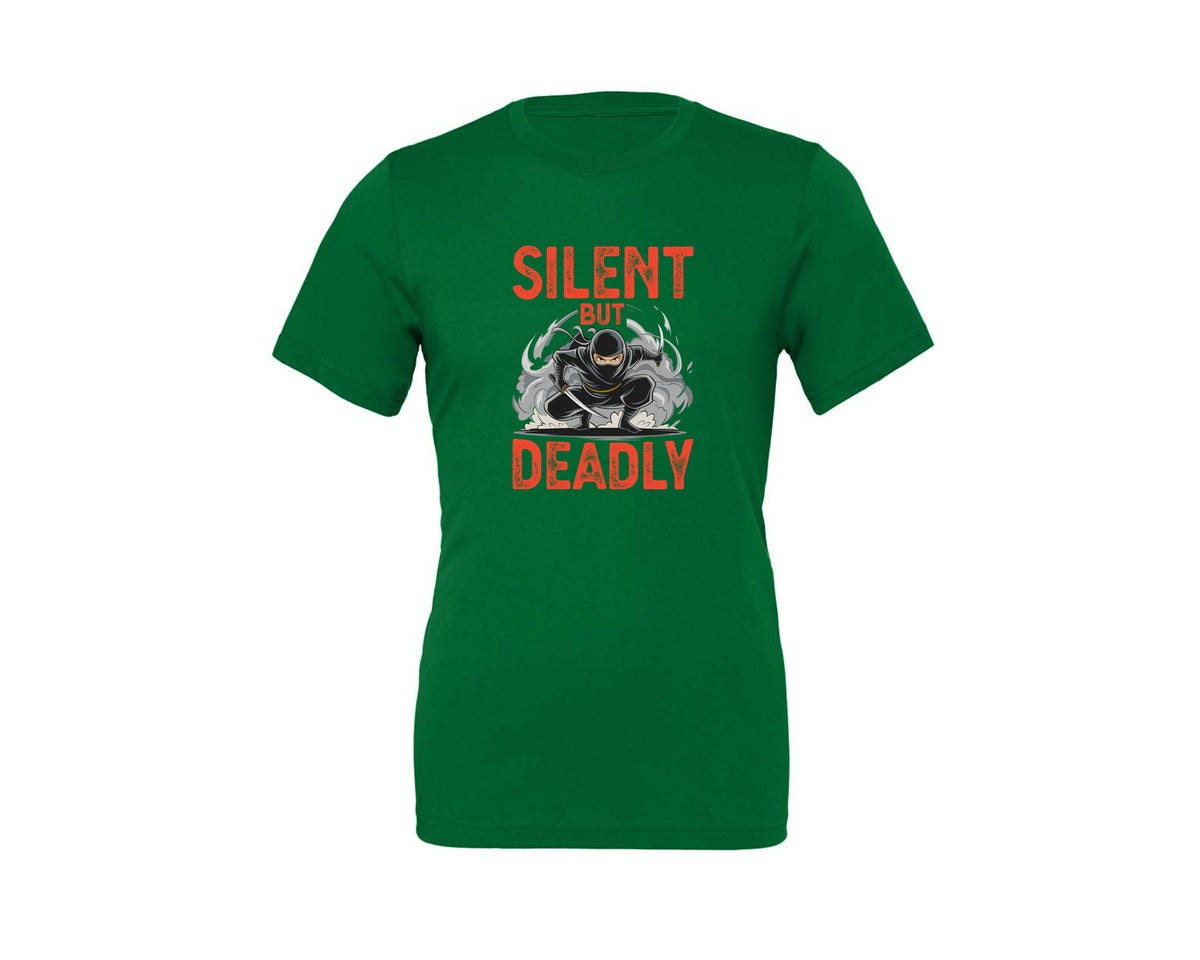 brand:Generic|color:Kelly|Silent But Deadly T Shirt Graphic T-Shirt