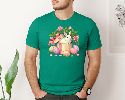 brand:Bella Canvas|color:Kelly|Easter Bunny Bunny 2 Graphic T-Shirt
