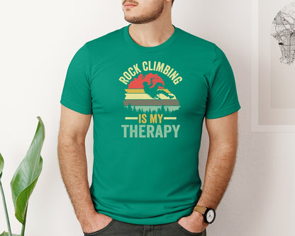 brand:Bella Canvas|color:Kelly|Rock Climbing Graphic 2 Graphic T-Shirt